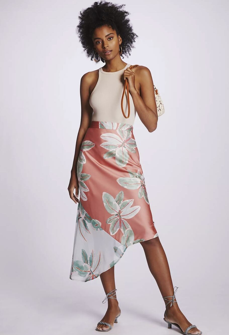 NEW Anthropologie Hutch Bias Slip Midi Skirt - Size: 8